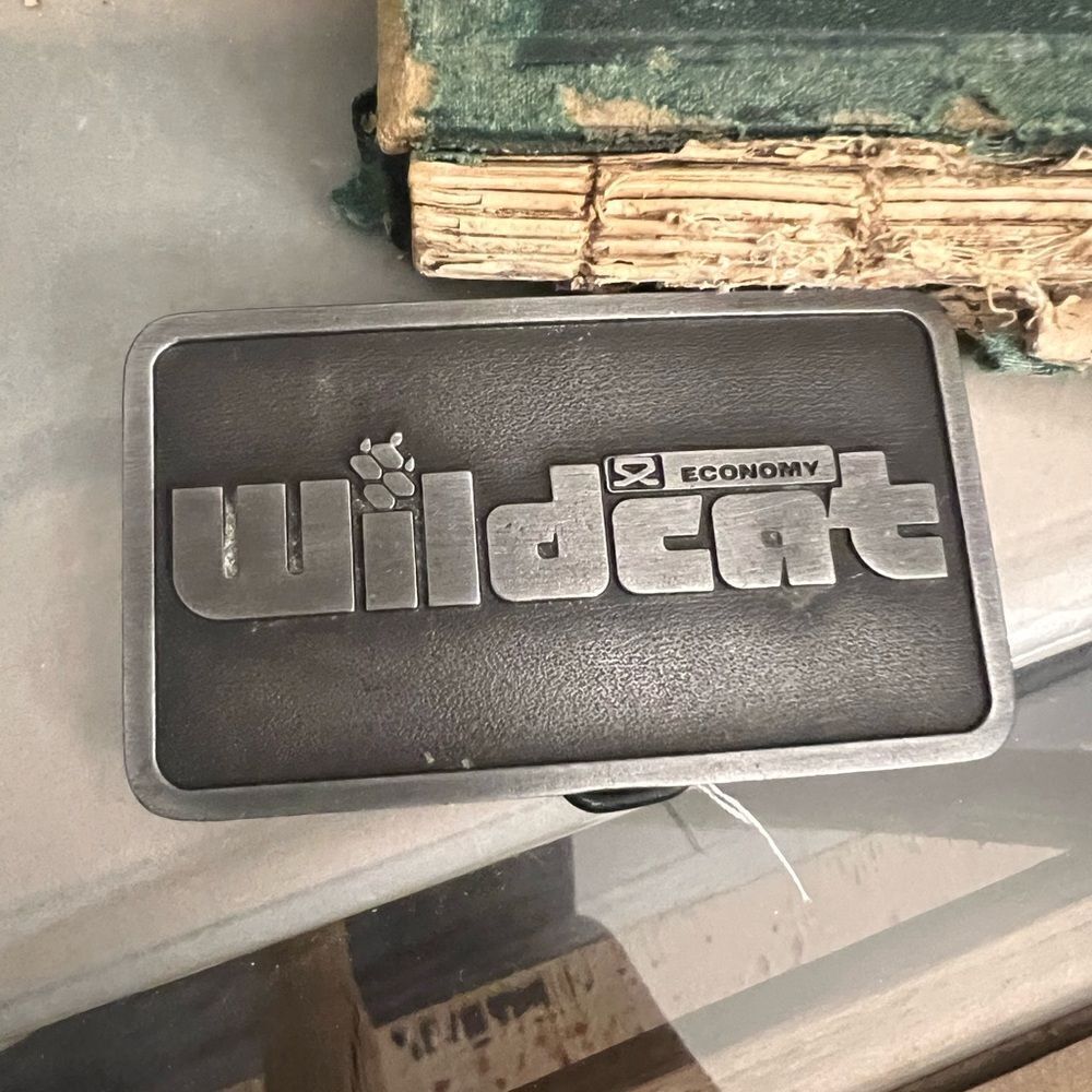 Vintage Wildcat Economy Engineering men’s  Belt Buckle